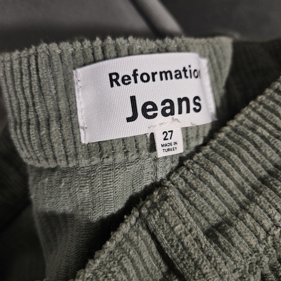 Reformation Alyssa High Rise Wide Leg Corduroy Pants - Picture 6 of 8